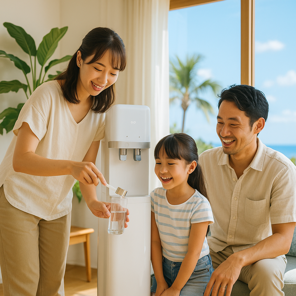 沖縄の家族とウォーターサーバー